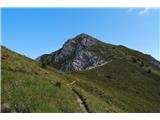 Monte Serla-2378 m, Monte Lungo-2282 m  Nadaljevanje proti vrhu …