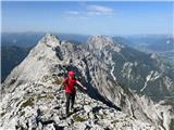 Hochtor (2369m) Tik pod vrhom. 