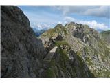 Blick nach vorne. Vor uns liegen die schwierigeren Abschnitte