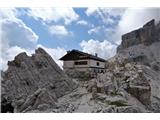 Dolomiti d'Ampezzo - Ferata Šara del Minighel Rifugio Giussani, kamor se vedno rada vračava