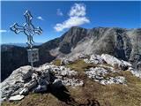 Warscheneck (2388m) Toter Mann in dostopni greben v ozadju. 