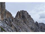 Pred nama je Cima dell'Uomo, najvišji vrh v grebenu