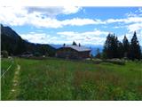 Jezera Sopranes (Laghi di Sopranes/Spronserseen) druga planina, do katere pridemo po dobri uri hohe