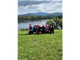 Kočevsko jezero in Željnske jame  Malica ob jezeru.