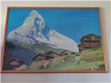 Slika KING Matterhorn iz 2000 puzzle v okvirju in steklu !
