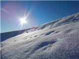 Sršenov vrh (963 m) Zimski utrinek.