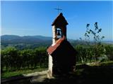 Sveti Vid (Šentviška gora), 385 m Kapelica ob poti.