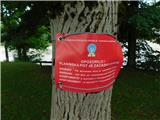 Obvestilo o začasno zaprti poti.