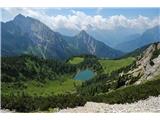 Lago Bordaglia na višini okoli 1700 m