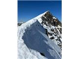Sonntagskogel (2229m) Vršni del grebena. 