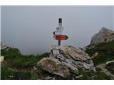 Končno prispeva nanj. Nahaja se na višini 2367 m in tu si res ne želiva kake nevihte