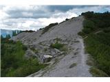 Po dobrih 500 m vzpona se le približava najvišji točki