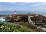 It stands on a small island, where there are both old and new lighthouses. The old one also has accommodation