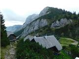 Zinken (1926 m) Pri koči Häuslalmhütte, zadaj Buchbergkogel.