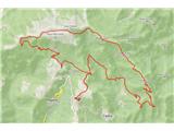 Monte Caplone - 1976 m (nad zaselkom Rest, Garda z okolico) GPS sled prehojene poti. Nabralo se je 24 km in 1300 višincev