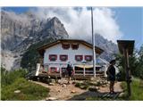 Rifugio Bruto Carestiato. Tu narediva daljši odmor