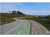 We go on. The route is shared further on by road, cycle path and footpath