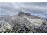 Tole pa je Triglav. Na grebenu se vijejo množice osvajalcev