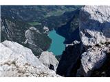 Seekofel / Croda del Becco - 2810 m Brajniško jezero v vsej svoji veličini