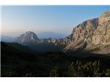 Greben, po katerem poteka krasna Alta Via C.A.I Pontebba