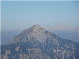 Storžič in desno Triglav