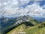 TAC-Spitze (2019m), Vordenberger Griesmauer (2015m), Polster (1910m) Razgled s Polstera. 