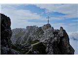Monte Aiarnola - 2456 m Takole je videti iz sestopnega zornega kota