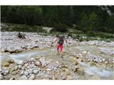 Dolomiti d'Ampezzo - Ferata Šara del Minighel Čevlje dol in čimprej čez. Drugače ne gre ...