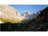 Cima Undici/Elferkofel Vzpon proti Passo della Sentinella I.