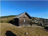 Windberg (Schneealpe), 1903 m Zavetišče oz. bivak Kutatsch-Hütte.