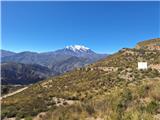 Pogled na goro Illimani s prelaza na cca. 4300 m