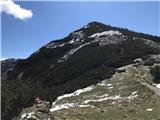 Towards Bašeljski vrh
