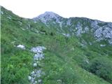 Planina Zapleč - Srednji vrh (at Krn)