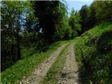 Dolina Gračnice (Blatnik) - Sveti Lovrenc (above Okroglice)