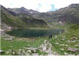 Jezera Sopranes (Laghi di Sopranes/Spronserseen) še zadnje jezero ob naši poti