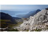 La Tournette (2351 m), gorovje Bornes Netežaven spust proti izhodišču III.