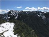 Mali Grintovec with company, behind Kočna is peeking