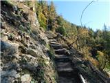 Hochstein (1741 m) in Windgrube (1809 m) Strm vzpon.