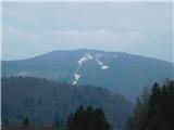 Grad Gamberk (567 m) in Vinski vrh (616 m) Smučišče Marela.