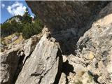 Provući se mora mimo balvana i nato ponovno u strminu