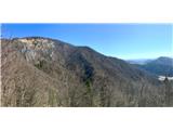 Pirč Peak View of the Pirčev vrh ridge with Sušave