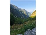 Blick zurück Richtung Bavšica