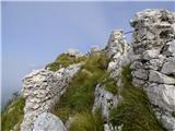 Planina Zapleč - Kal (greben Krnčice)