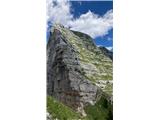 From the Zabuš ridge, the descent to path 640 is quite demanding.
