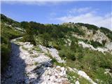 Tam na Meji - Lanževica / Punta Lausciovizza