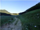 Planina Zapleč - Kal (greben Krnčice)