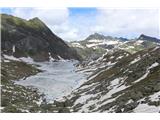 Jezera Sopranes (Laghi di Sopranes/Spronserseen) prvo jezero ob poti je tudi največje, Langsee