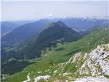 Planina Zapleč - Srednji vrh (at Krn)