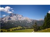 Cima Undici/Elferkofel Hohe Gaisl s poti proti Dürrensteinu/Picu del Vallandru
