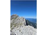 Pogled na MKM, Mangart in strme trave